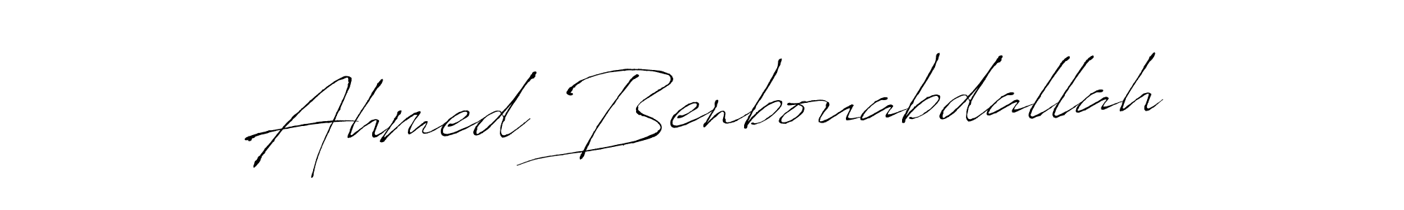 Make a beautiful signature design for name Ahmed Benbouabdallah. With this signature (Antro_Vectra) style, you can create a handwritten signature for free. Ahmed Benbouabdallah signature style 6 images and pictures png