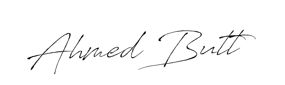 Make a beautiful signature design for name Ahmed Butt. With this signature (Antro_Vectra) style, you can create a handwritten signature for free. Ahmed Butt signature style 6 images and pictures png