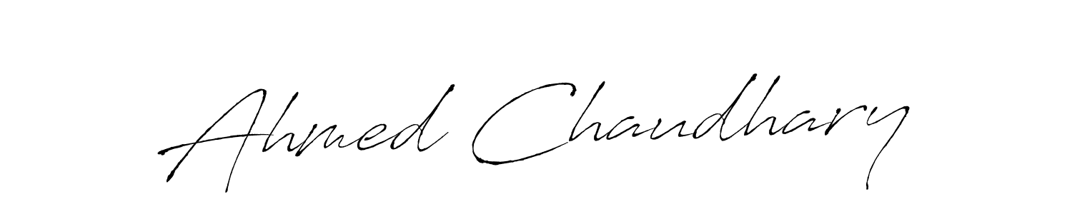 Ahmed Chaudhary stylish signature style. Best Handwritten Sign (Antro_Vectra) for my name. Handwritten Signature Collection Ideas for my name Ahmed Chaudhary. Ahmed Chaudhary signature style 6 images and pictures png
