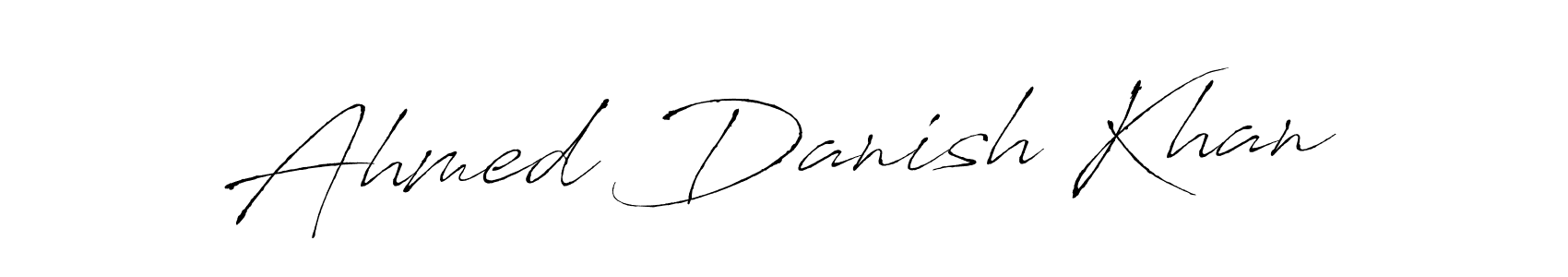 It looks lik you need a new signature style for name Ahmed Danish Khan. Design unique handwritten (Antro_Vectra) signature with our free signature maker in just a few clicks. Ahmed Danish Khan signature style 6 images and pictures png