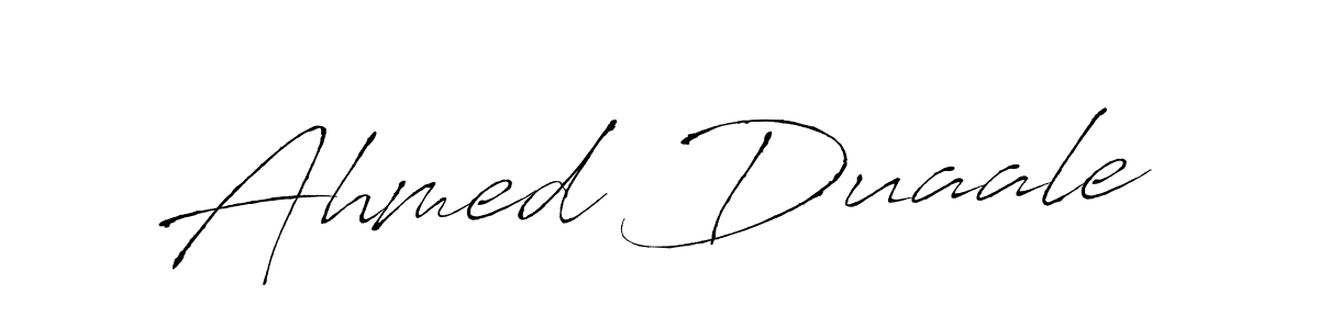 How to make Ahmed Duaale signature? Antro_Vectra is a professional autograph style. Create handwritten signature for Ahmed Duaale name. Ahmed Duaale signature style 6 images and pictures png