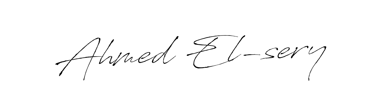 Ahmed El-sery stylish signature style. Best Handwritten Sign (Antro_Vectra) for my name. Handwritten Signature Collection Ideas for my name Ahmed El-sery. Ahmed El-sery signature style 6 images and pictures png