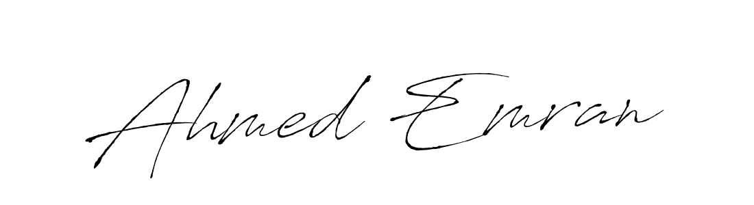 Make a beautiful signature design for name Ahmed Emran. With this signature (Antro_Vectra) style, you can create a handwritten signature for free. Ahmed Emran signature style 6 images and pictures png