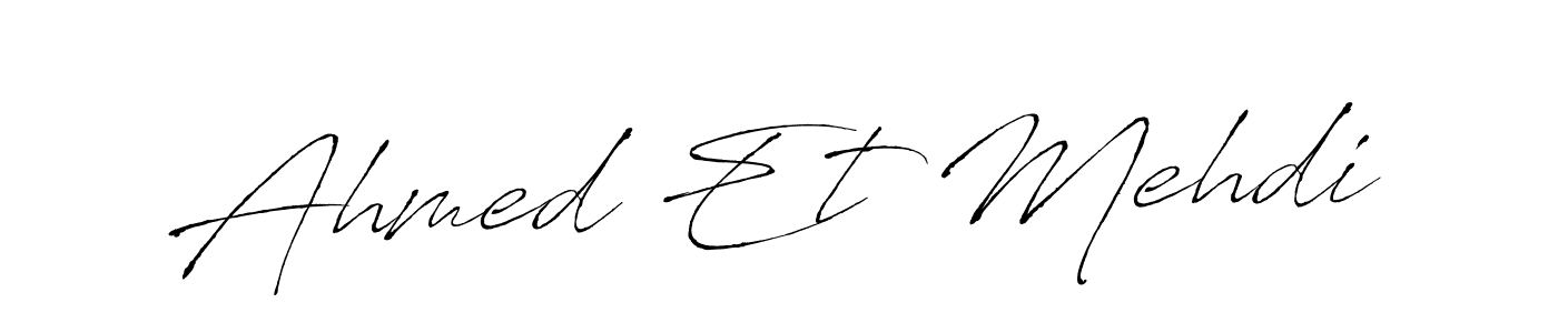 Make a beautiful signature design for name Ahmed Et Mehdi. Use this online signature maker to create a handwritten signature for free. Ahmed Et Mehdi signature style 6 images and pictures png