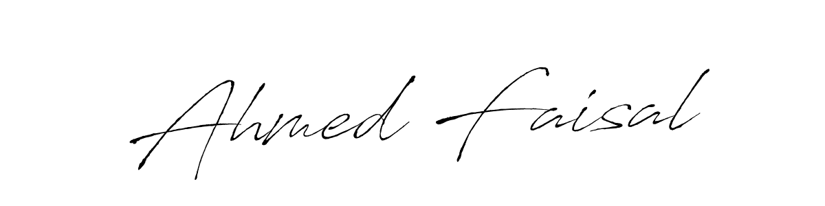 Design your own signature with our free online signature maker. With this signature software, you can create a handwritten (Antro_Vectra) signature for name Ahmed Faisal. Ahmed Faisal signature style 6 images and pictures png