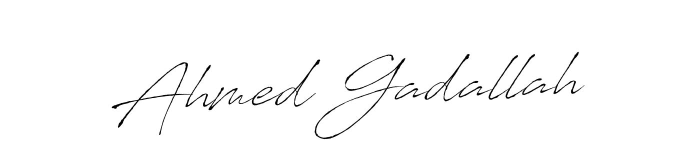 Also we have Ahmed Gadallah name is the best signature style. Create professional handwritten signature collection using Antro_Vectra autograph style. Ahmed Gadallah signature style 6 images and pictures png