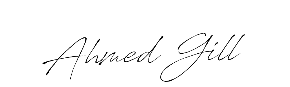 The best way (Antro_Vectra) to make a short signature is to pick only two or three words in your name. The name Ahmed Gill include a total of six letters. For converting this name. Ahmed Gill signature style 6 images and pictures png