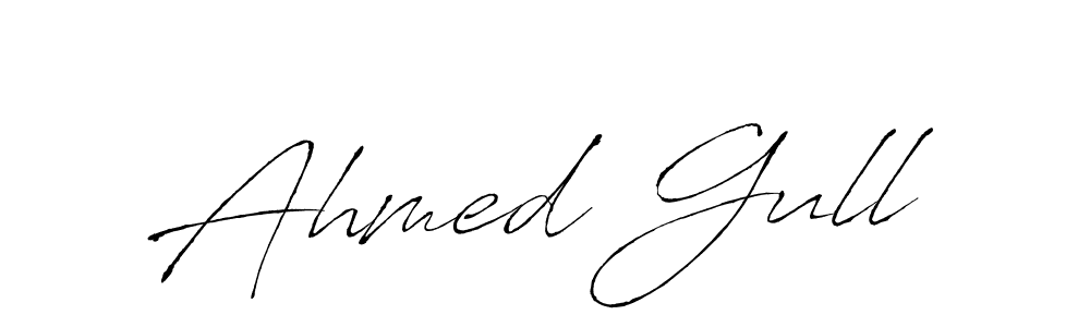 Ahmed Gull stylish signature style. Best Handwritten Sign (Antro_Vectra) for my name. Handwritten Signature Collection Ideas for my name Ahmed Gull. Ahmed Gull signature style 6 images and pictures png