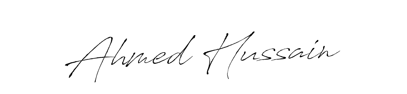 Create a beautiful signature design for name Ahmed Hussain. With this signature (Antro_Vectra) fonts, you can make a handwritten signature for free. Ahmed Hussain signature style 6 images and pictures png