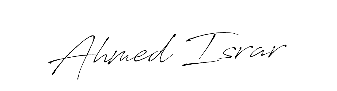 Design your own signature with our free online signature maker. With this signature software, you can create a handwritten (Antro_Vectra) signature for name Ahmed Israr. Ahmed Israr signature style 6 images and pictures png