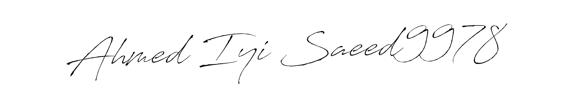 Use a signature maker to create a handwritten signature online. With this signature software, you can design (Antro_Vectra) your own signature for name Ahmed Iyi Saeed9978. Ahmed Iyi Saeed9978 signature style 6 images and pictures png
