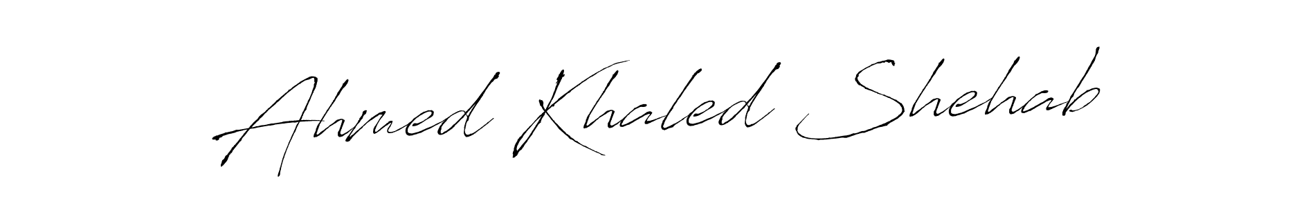 Create a beautiful signature design for name Ahmed Khaled Shehab. With this signature (Antro_Vectra) fonts, you can make a handwritten signature for free. Ahmed Khaled Shehab signature style 6 images and pictures png