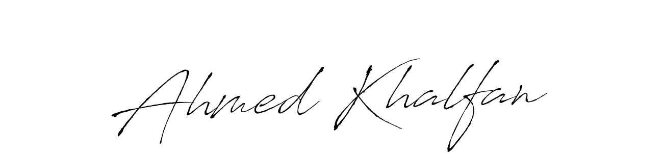 Create a beautiful signature design for name Ahmed Khalfan. With this signature (Antro_Vectra) fonts, you can make a handwritten signature for free. Ahmed Khalfan signature style 6 images and pictures png