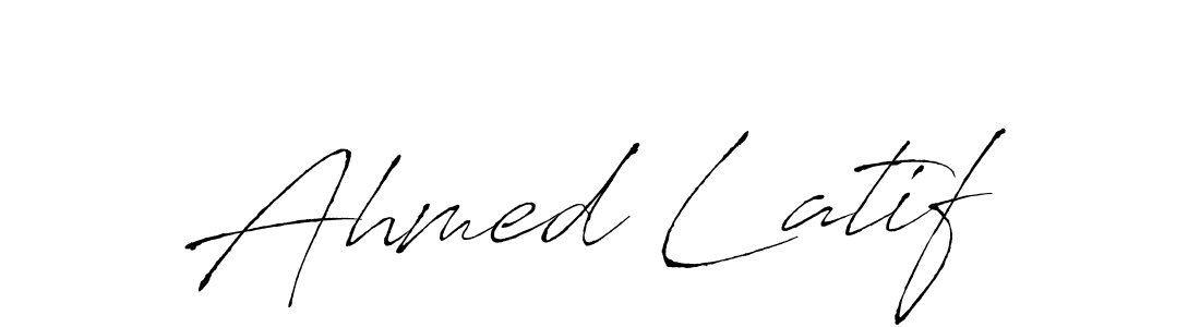 Create a beautiful signature design for name Ahmed Latif. With this signature (Antro_Vectra) fonts, you can make a handwritten signature for free. Ahmed Latif signature style 6 images and pictures png