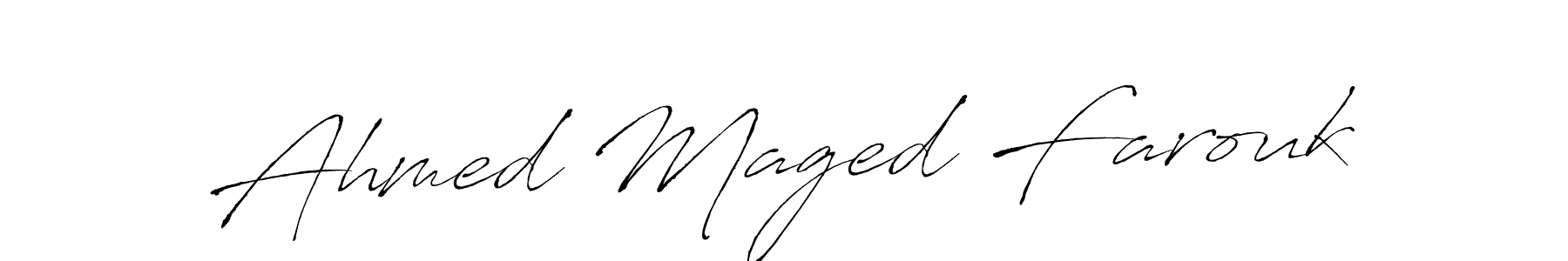 if you are searching for the best signature style for your name Ahmed Maged Farouk. so please give up your signature search. here we have designed multiple signature styles  using Antro_Vectra. Ahmed Maged Farouk signature style 6 images and pictures png