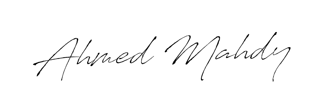 Ahmed Mahdy stylish signature style. Best Handwritten Sign (Antro_Vectra) for my name. Handwritten Signature Collection Ideas for my name Ahmed Mahdy. Ahmed Mahdy signature style 6 images and pictures png