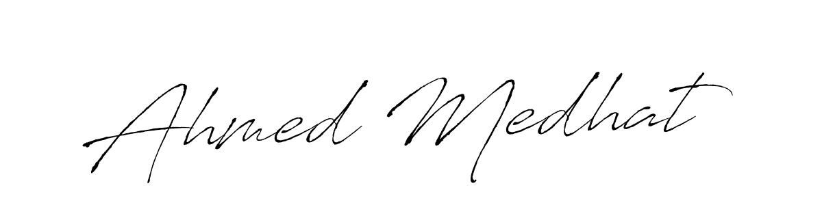 It looks lik you need a new signature style for name Ahmed Medhat. Design unique handwritten (Antro_Vectra) signature with our free signature maker in just a few clicks. Ahmed Medhat signature style 6 images and pictures png