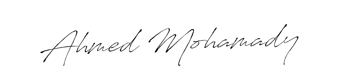 Antro_Vectra is a professional signature style that is perfect for those who want to add a touch of class to their signature. It is also a great choice for those who want to make their signature more unique. Get Ahmed Mohamady name to fancy signature for free. Ahmed Mohamady signature style 6 images and pictures png