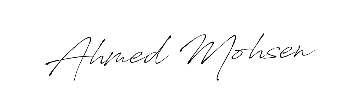 How to make Ahmed Mohsen signature? Antro_Vectra is a professional autograph style. Create handwritten signature for Ahmed Mohsen name. Ahmed Mohsen signature style 6 images and pictures png