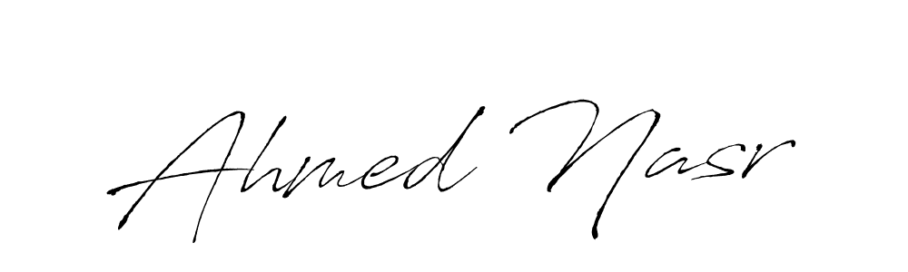 How to make Ahmed Nasr signature? Antro_Vectra is a professional autograph style. Create handwritten signature for Ahmed Nasr name. Ahmed Nasr signature style 6 images and pictures png