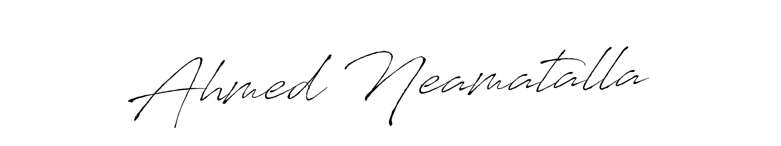 Use a signature maker to create a handwritten signature online. With this signature software, you can design (Antro_Vectra) your own signature for name Ahmed Neamatalla. Ahmed Neamatalla signature style 6 images and pictures png