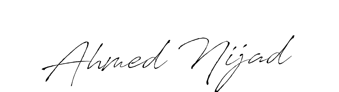 How to make Ahmed Nijad signature? Antro_Vectra is a professional autograph style. Create handwritten signature for Ahmed Nijad name. Ahmed Nijad signature style 6 images and pictures png