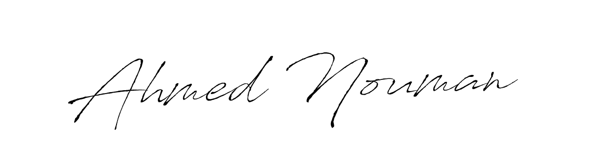 Ahmed Nouman stylish signature style. Best Handwritten Sign (Antro_Vectra) for my name. Handwritten Signature Collection Ideas for my name Ahmed Nouman. Ahmed Nouman signature style 6 images and pictures png