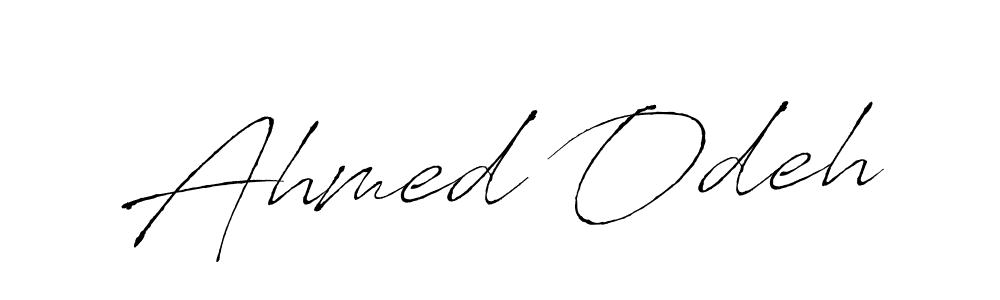 Also You can easily find your signature by using the search form. We will create Ahmed Odeh name handwritten signature images for you free of cost using Antro_Vectra sign style. Ahmed Odeh signature style 6 images and pictures png