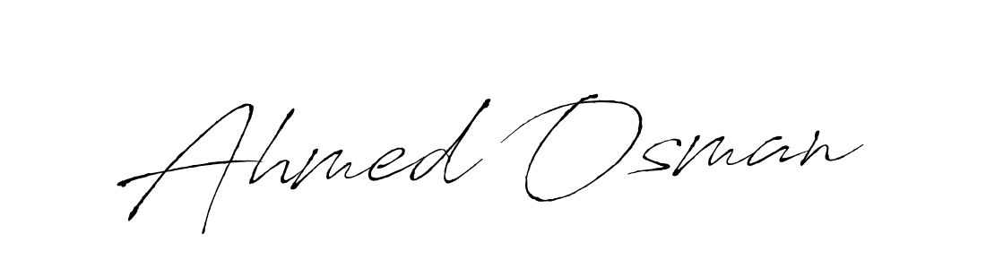 Create a beautiful signature design for name Ahmed Osman. With this signature (Antro_Vectra) fonts, you can make a handwritten signature for free. Ahmed Osman signature style 6 images and pictures png