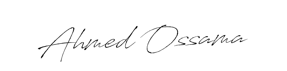 Design your own signature with our free online signature maker. With this signature software, you can create a handwritten (Antro_Vectra) signature for name Ahmed Ossama. Ahmed Ossama signature style 6 images and pictures png