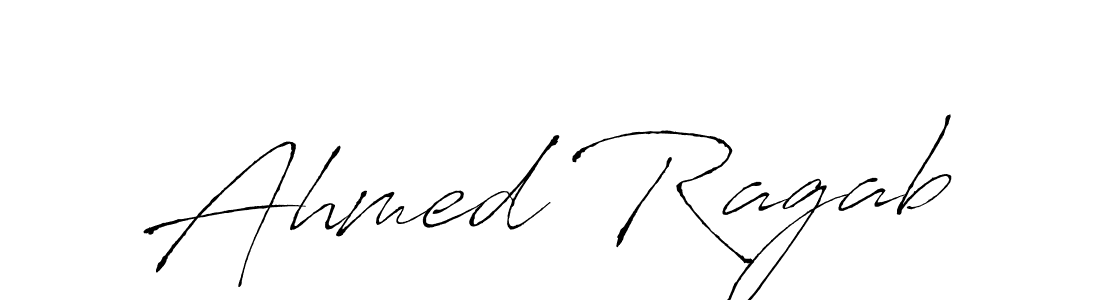 Make a beautiful signature design for name Ahmed Ragab. With this signature (Antro_Vectra) style, you can create a handwritten signature for free. Ahmed Ragab signature style 6 images and pictures png