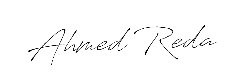 Design your own signature with our free online signature maker. With this signature software, you can create a handwritten (Antro_Vectra) signature for name Ahmed Reda. Ahmed Reda signature style 6 images and pictures png