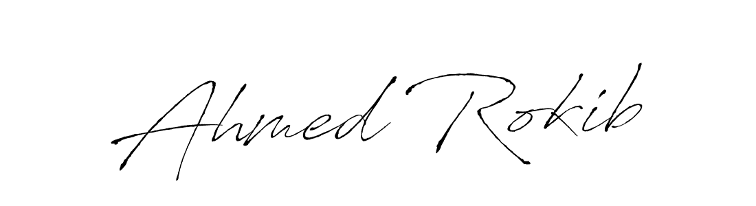 Create a beautiful signature design for name Ahmed Rokib. With this signature (Antro_Vectra) fonts, you can make a handwritten signature for free. Ahmed Rokib signature style 6 images and pictures png