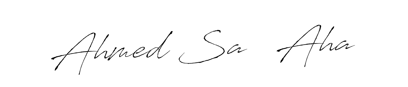 Make a beautiful signature design for name Ahmed Sa   Aha. With this signature (Antro_Vectra) style, you can create a handwritten signature for free. Ahmed Sa   Aha signature style 6 images and pictures png