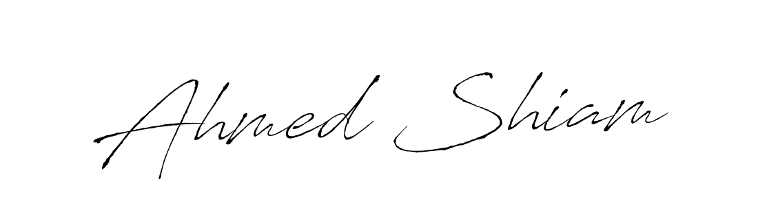 It looks lik you need a new signature style for name Ahmed Shiam. Design unique handwritten (Antro_Vectra) signature with our free signature maker in just a few clicks. Ahmed Shiam signature style 6 images and pictures png