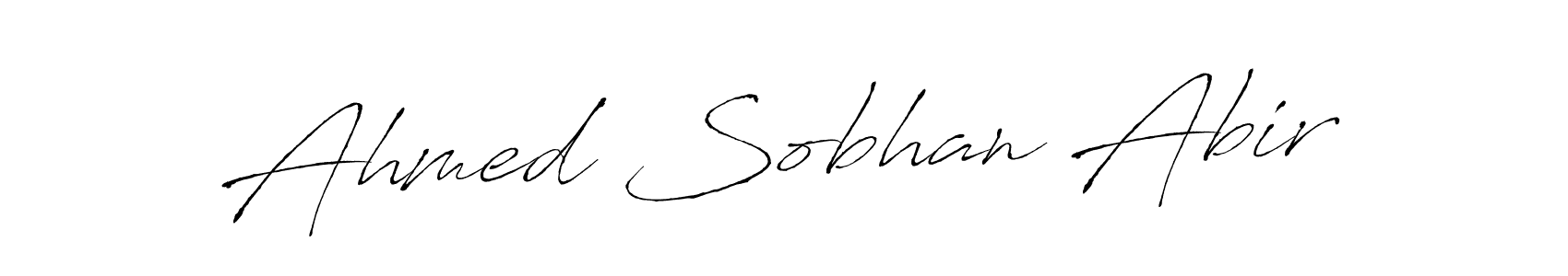 Ahmed Sobhan Abir stylish signature style. Best Handwritten Sign (Antro_Vectra) for my name. Handwritten Signature Collection Ideas for my name Ahmed Sobhan Abir. Ahmed Sobhan Abir signature style 6 images and pictures png