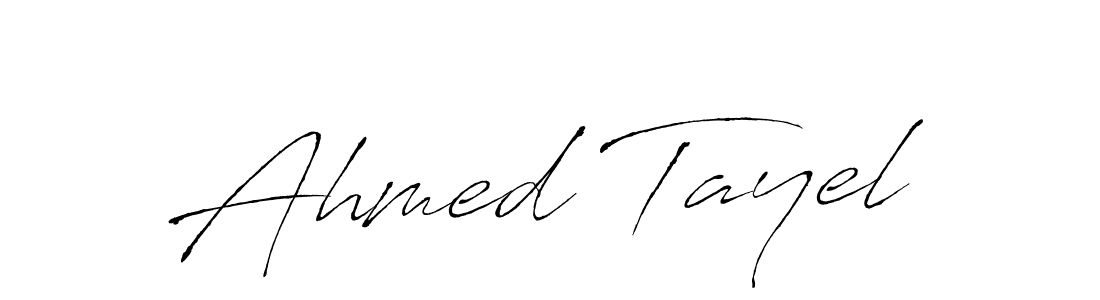 Ahmed Tayel stylish signature style. Best Handwritten Sign (Antro_Vectra) for my name. Handwritten Signature Collection Ideas for my name Ahmed Tayel. Ahmed Tayel signature style 6 images and pictures png