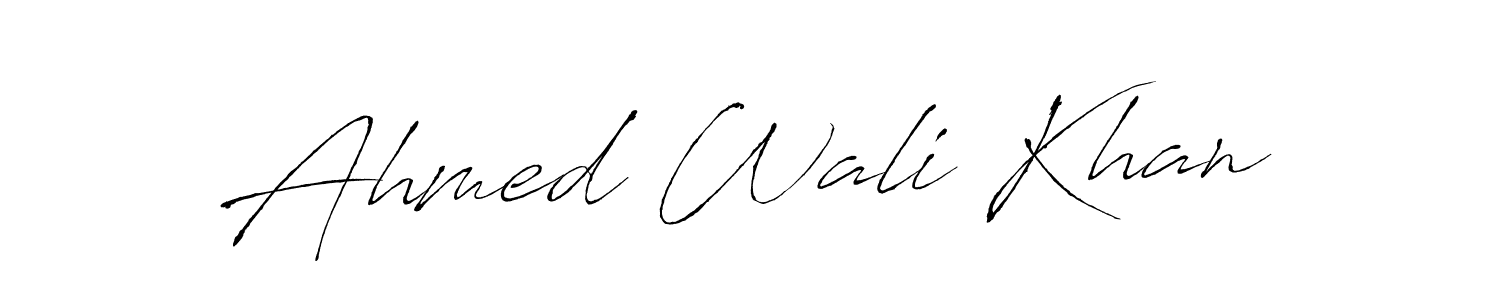 Ahmed Wali Khan stylish signature style. Best Handwritten Sign (Antro_Vectra) for my name. Handwritten Signature Collection Ideas for my name Ahmed Wali Khan. Ahmed Wali Khan signature style 6 images and pictures png