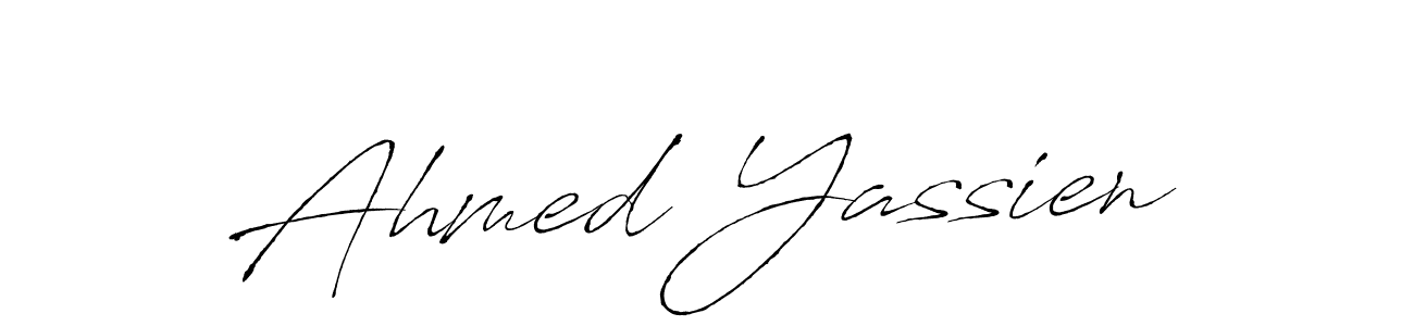 Use a signature maker to create a handwritten signature online. With this signature software, you can design (Antro_Vectra) your own signature for name Ahmed Yassien. Ahmed Yassien signature style 6 images and pictures png