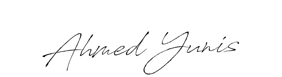 Design your own signature with our free online signature maker. With this signature software, you can create a handwritten (Antro_Vectra) signature for name Ahmed Yunis. Ahmed Yunis signature style 6 images and pictures png