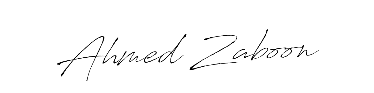Ahmed Zaboon stylish signature style. Best Handwritten Sign (Antro_Vectra) for my name. Handwritten Signature Collection Ideas for my name Ahmed Zaboon. Ahmed Zaboon signature style 6 images and pictures png