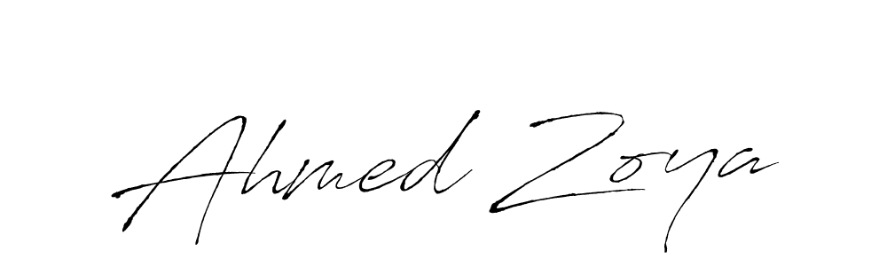 This is the best signature style for the Ahmed Zoya name. Also you like these signature font (Antro_Vectra). Mix name signature. Ahmed Zoya signature style 6 images and pictures png