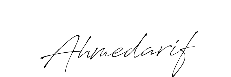 Also we have Ahmedarif name is the best signature style. Create professional handwritten signature collection using Antro_Vectra autograph style. Ahmedarif signature style 6 images and pictures png