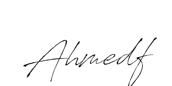 Design your own signature with our free online signature maker. With this signature software, you can create a handwritten (Antro_Vectra) signature for name Ahmedf. Ahmedf signature style 6 images and pictures png