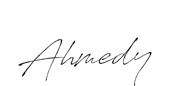 How to make Ahmedy signature? Antro_Vectra is a professional autograph style. Create handwritten signature for Ahmedy name. Ahmedy signature style 6 images and pictures png