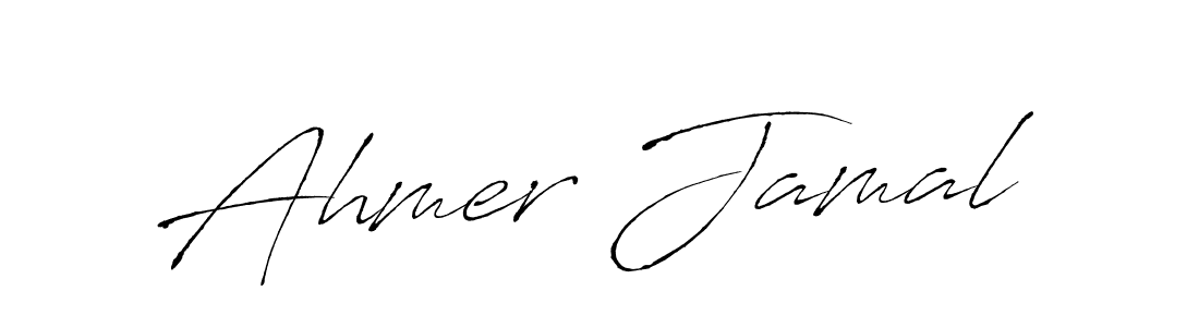 Make a beautiful signature design for name Ahmer Jamal. With this signature (Antro_Vectra) style, you can create a handwritten signature for free. Ahmer Jamal signature style 6 images and pictures png