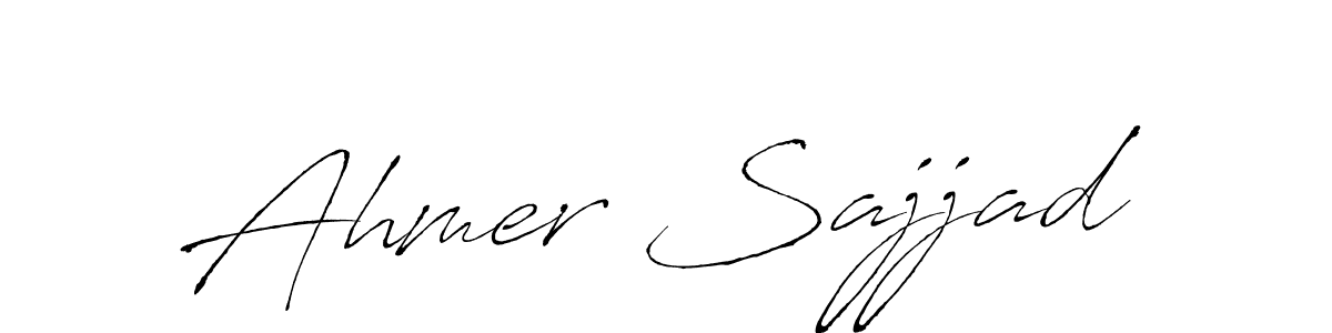 How to make Ahmer Sajjad signature? Antro_Vectra is a professional autograph style. Create handwritten signature for Ahmer Sajjad name. Ahmer Sajjad signature style 6 images and pictures png