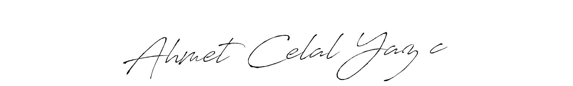 Create a beautiful signature design for name Ahmet Celal Yazıcı. With this signature (Antro_Vectra) fonts, you can make a handwritten signature for free. Ahmet Celal Yazıcı signature style 6 images and pictures png