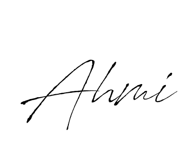 How to make Ahmi signature? Antro_Vectra is a professional autograph style. Create handwritten signature for Ahmi name. Ahmi signature style 6 images and pictures png