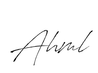 How to make Ahml signature? Antro_Vectra is a professional autograph style. Create handwritten signature for Ahml name. Ahml signature style 6 images and pictures png